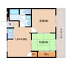 大和路線・関西本線/大和小泉駅 徒歩13分 2階 築37年 2LDKの間取り