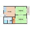 大和路線・関西本線/大和小泉駅 徒歩15分 2階 築36年 2DKの間取り