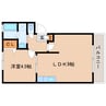 近鉄橿原線/近鉄郡山駅 徒歩5分 1階 築25年 1LDKの間取り