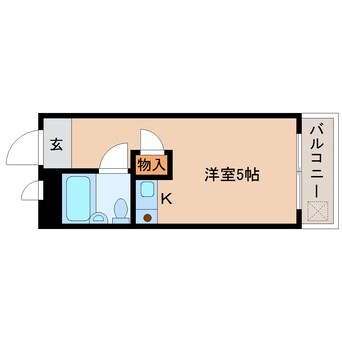 間取図 近鉄橿原線/九条駅 徒歩19分 1階 築34年