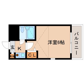 間取図 近鉄橿原線/近鉄郡山駅 徒歩3分 2階 築33年