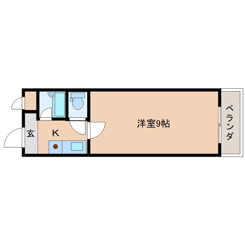 間取図 近鉄橿原線/筒井駅 徒歩6分 4階 築37年