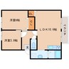 近鉄橿原線/九条駅 徒歩5分 2階 築35年 2LDKの間取り