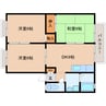 近鉄橿原線/九条駅 徒歩10分 2階 築35年 3DKの間取り