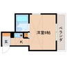 近鉄橿原線/近鉄郡山駅 徒歩5分 2階 築36年 1Rの間取り
