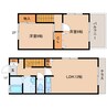 近鉄橿原線/筒井駅 徒歩10分 1-2階 築31年 2LDKの間取り