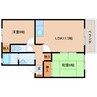 大和路線・関西本線/大和小泉駅 徒歩14分 1階 築26年 2LDKの間取り