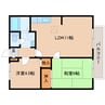 近鉄橿原線/平端駅 徒歩9分 1階 築30年 2LDKの間取り