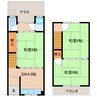 近鉄橿原線/近鉄郡山駅 徒歩15分 1階 築46年 3DKの間取り