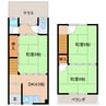 近鉄橿原線/近鉄郡山駅 徒歩15分 1階 築47年 3DKの間取り