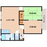 大和路線・関西本線/大和小泉駅 徒歩18分 2階 築31年 2LDKの間取り