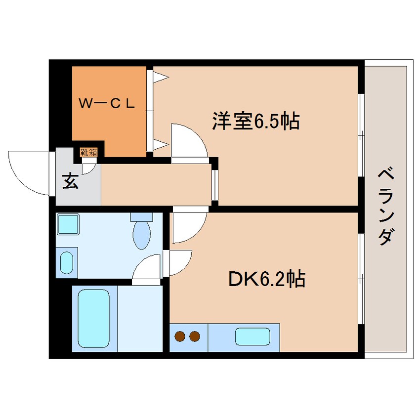 間取図 近鉄橿原線/近鉄郡山駅 徒歩8分 1階 築33年