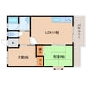 近鉄橿原線/近鉄郡山駅 バス:10分:停歩3分 2階 築22年 2LDKの間取り