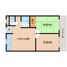 大和路線・関西本線/大和小泉駅 徒歩15分 2階 築29年 2LDKの間取り