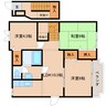 大和路線・関西本線/大和小泉駅 バス:10分:停歩4分 2階 築25年 3LDKの間取り
