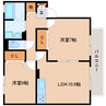 近鉄橿原線/筒井駅 徒歩8分 2階 築22年 2LDKの間取り