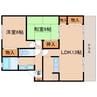 近鉄橿原線/平端駅 徒歩8分 1階 築26年 2LDKの間取り