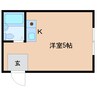 近鉄橿原線/近鉄郡山駅 徒歩5分 5階 築36年 1Rの間取り