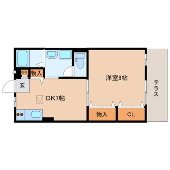 間取図 大和路線・関西本線/大和小泉駅 徒歩4分 1階 築20年