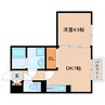近鉄橿原線/筒井駅 徒歩2分 2階 築21年 1DKの間取り