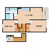 大和路線・関西本線/大和小泉駅 徒歩12分 2階 築21年 2LDKの間取り