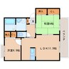 大和路線・関西本線/大和小泉駅 徒歩16分 2階 築20年 2LDKの間取り