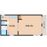 近鉄橿原線/筒井駅 徒歩13分 3階 築32年 1DKの間取り
