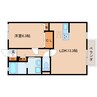 近鉄橿原線/近鉄郡山駅 徒歩10分 1階 築18年 1LDKの間取り
