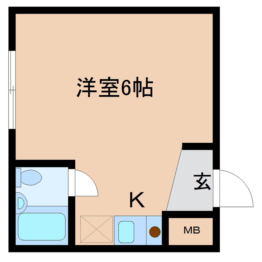 間取図 近鉄橿原線/平端駅 徒歩3分 2階 築36年