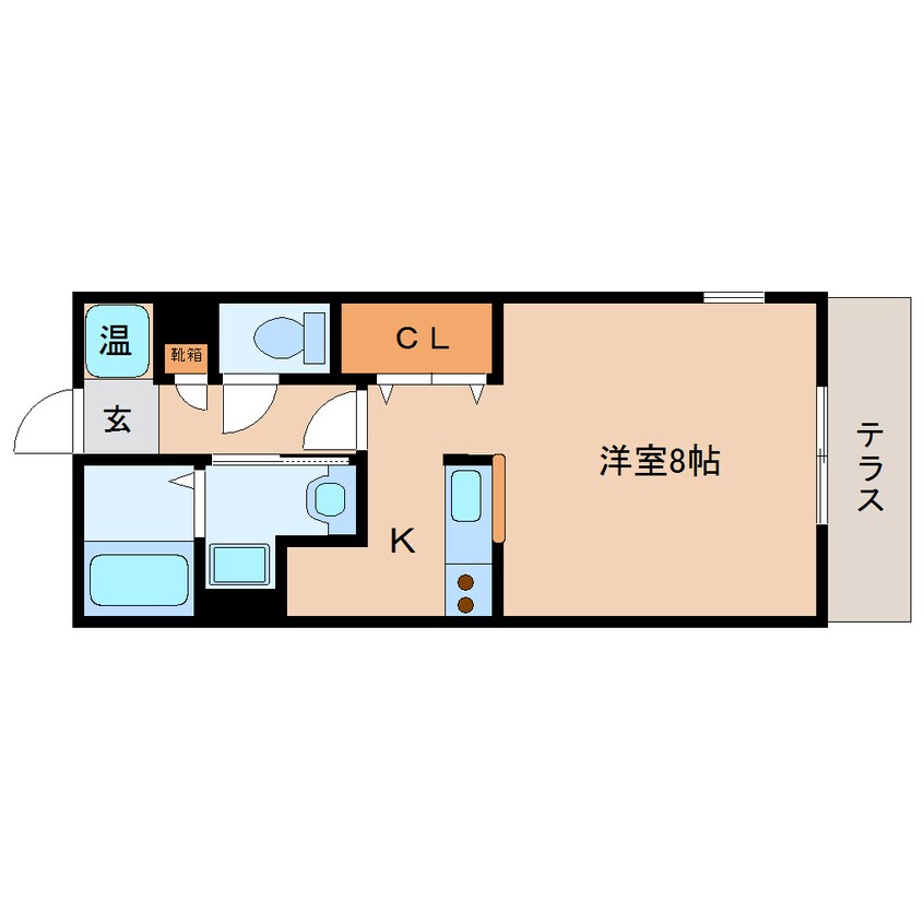 間取図 大和路線・関西本線/郡山駅 徒歩7分 1階 築16年