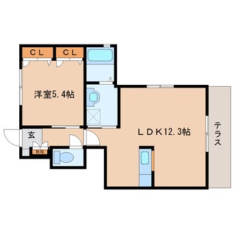 間取図 近鉄橿原線/近鉄郡山駅 バス15分矢田山町下車:停歩3分 1階 築18年