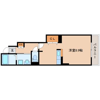 間取図 近鉄橿原線/九条駅 徒歩7分 1階 築16年