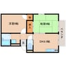 大和路線・関西本線/大和小泉駅 徒歩40分 2階 築35年 2DKの間取り