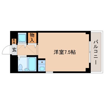 間取図 近鉄橿原線/近鉄郡山駅 徒歩5分 2階 築34年