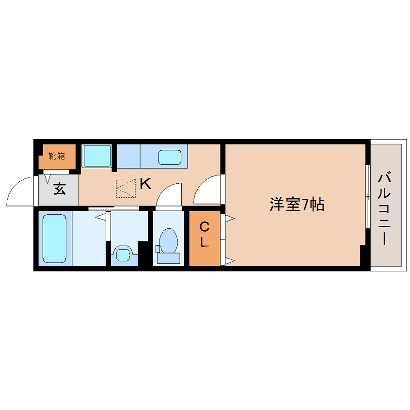 間取図 近鉄橿原線/筒井駅 徒歩10分 1階 築15年