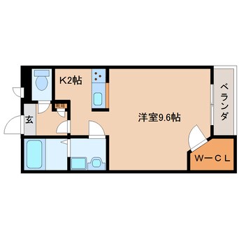 間取図 近鉄橿原線/九条駅 徒歩3分 2階 築15年