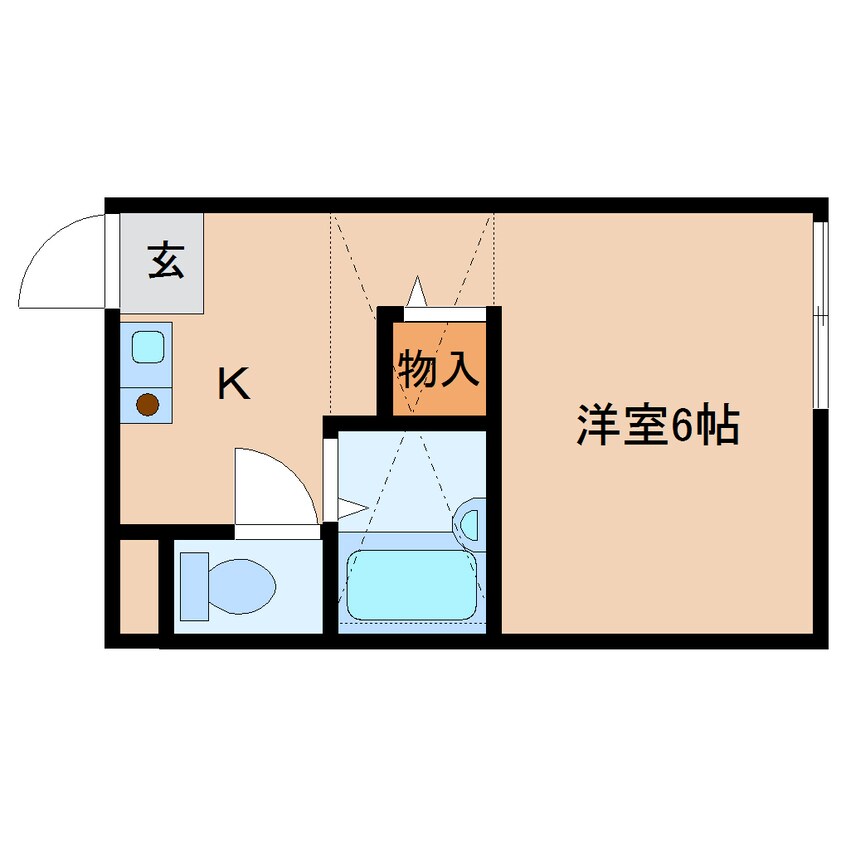 間取図 近鉄橿原線/近鉄郡山駅 徒歩7分 1階 築23年