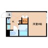 近鉄橿原線/近鉄郡山駅 徒歩7分 2階 築25年 1Kの間取り