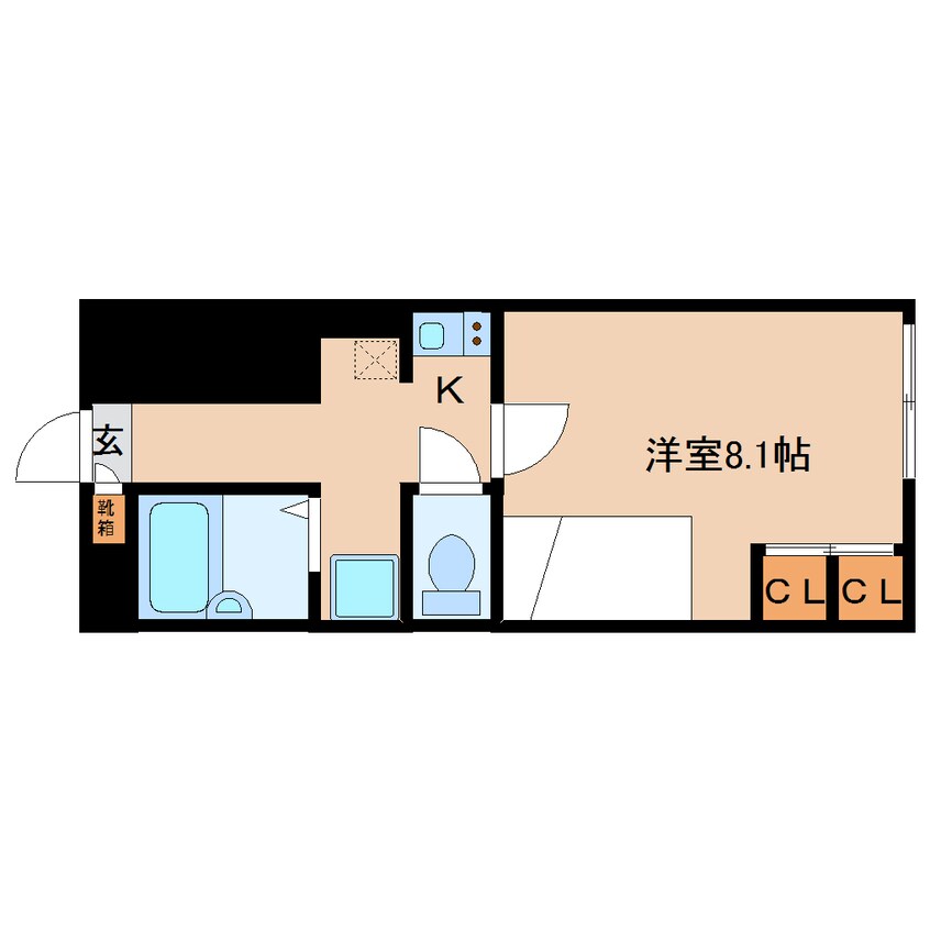 間取図 近鉄橿原線/近鉄郡山駅 徒歩11分 1階 築20年