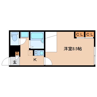 間取図 大和路線・関西本線/大和小泉駅 徒歩2分 2階 築15年