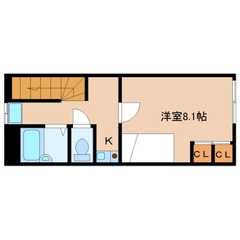 間取図 大和路線・関西本線/大和小泉駅 徒歩10分 2階 築20年