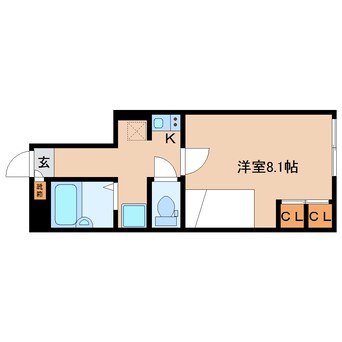 間取図 大和路線・関西本線/大和小泉駅 徒歩10分 1階 築20年