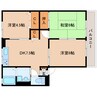 近鉄橿原線/筒井駅 徒歩4分 2階 築30年 3DKの間取り