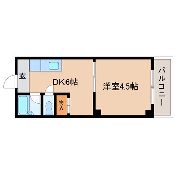 間取図 近鉄橿原線/筒井駅 バス13分シャープ前下車:停歩1分 2階 築32年