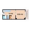 近鉄橿原線/筒井駅 バス:13分:停歩1分 2階 築33年 1DKの間取り