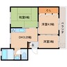 近鉄橿原線/平端駅 徒歩10分 2階 築53年 3DKの間取り