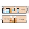 大和路線・関西本線/大和小泉駅 バス:13分:停歩5分 1階 築24年 2DKの間取り