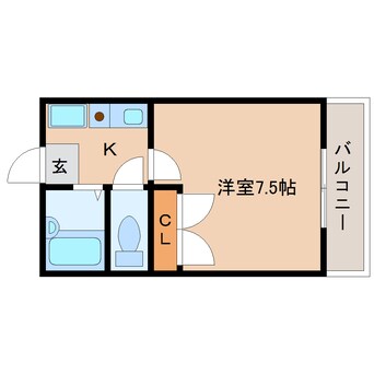 間取図 大和路線・関西本線/大和小泉駅 徒歩5分 3階 築26年