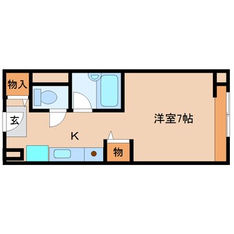 間取図 大和路線・関西本線/大和小泉駅 徒歩6分 3階 築29年