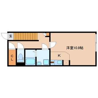 間取図 近鉄橿原線/近鉄郡山駅 徒歩3分 2階 築12年